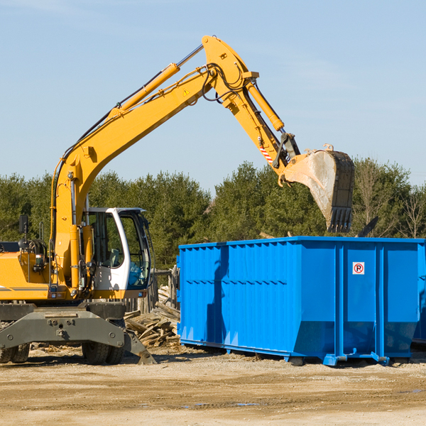 can i choose the location where the residential dumpster will be placed in Brillion Wisconsin